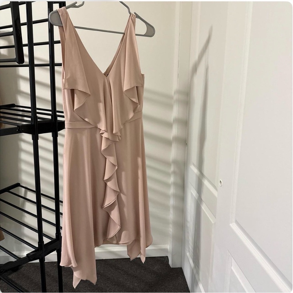 BCBGMaxAzria Blush Asymmetrical Dress